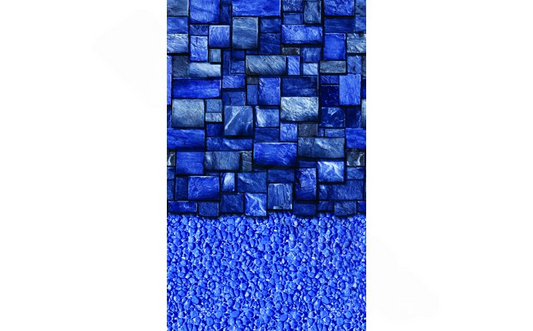 EZ-Bead liner being installed in a round above ground pool