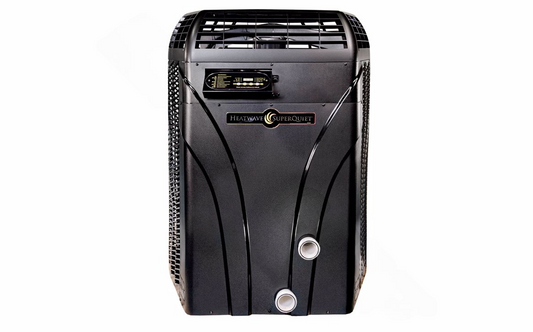 Front view of AquaCal SQ120 heat and cool pump