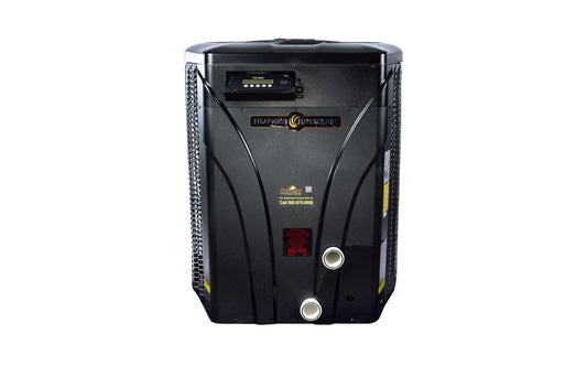 Front view of AquaCal SQ200ARDSBPA pool heat pump