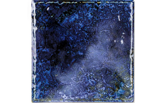 Marbled pool tile in blue and brown tones