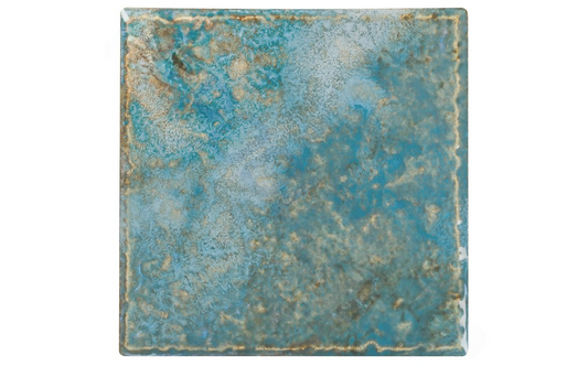 Full view of Baroque Turquoise glossy tile