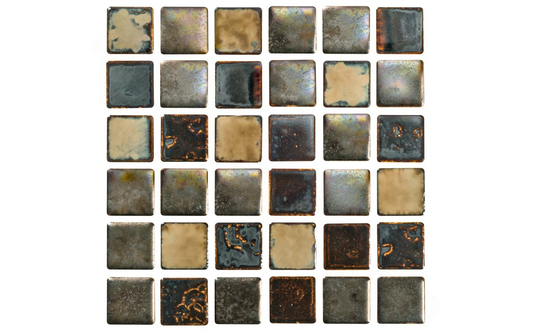 Front view of BMX Blonde Mix mosaic tile