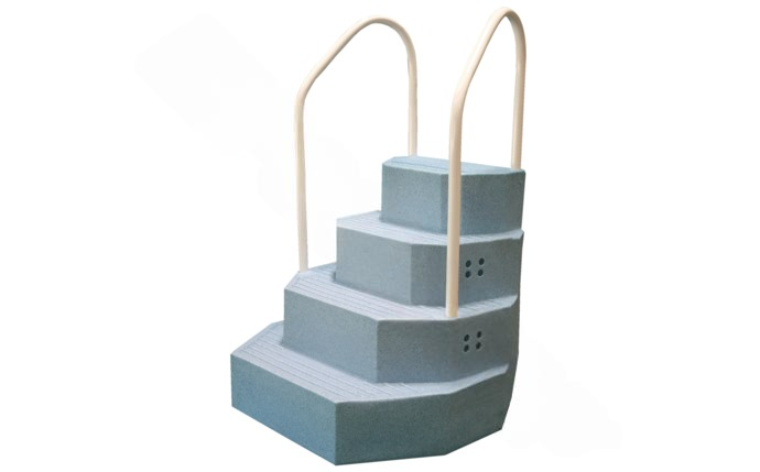 Blue Granite Aqua Staircase with handrails for above ground pool