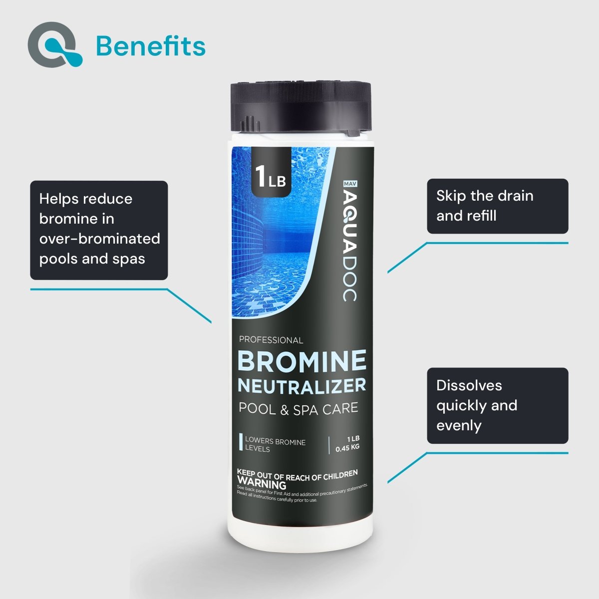 Bromine Neutralizer for Pool & Spa - AquaDoc - AquaDoc -  - 
