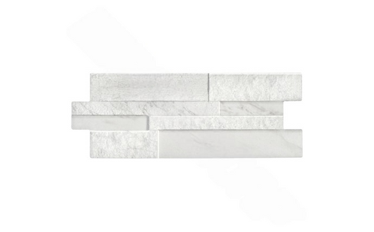 Natural stone appearance of Carrara Bianco White tile