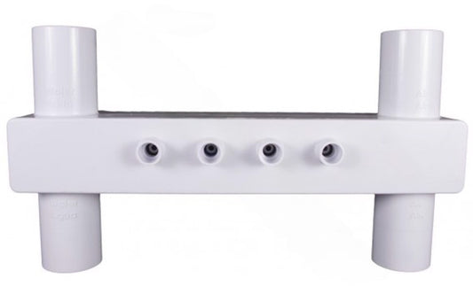  Front view of CMP in-line jet array