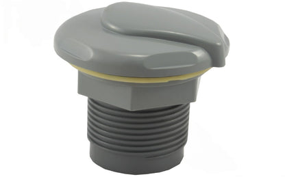 Front view of CMP 1" gray spa air control socket