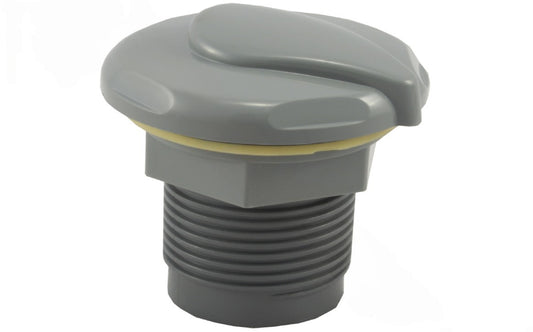 Front view of CMP 1" gray spa air control socket