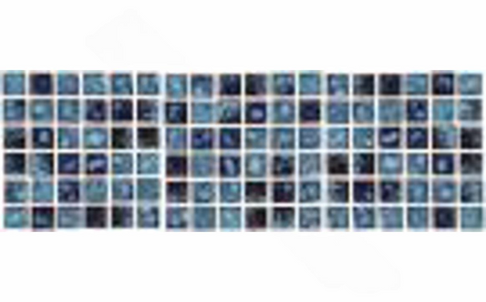 Front view of Meridian Cobalt 1x1 mosaic tile