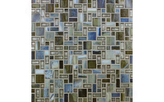 Glossy finish of Latte Silver tile adding sheen to wall surface