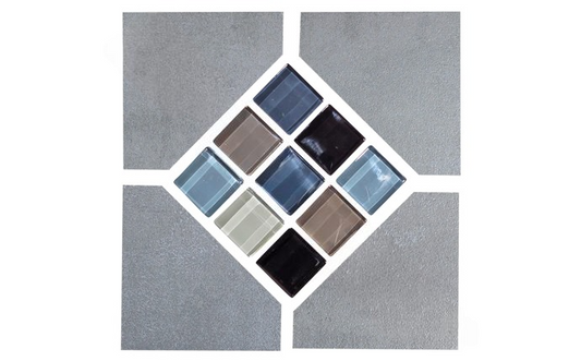 Packaging of Elements Gray Deco tile