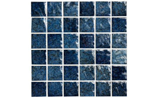 Front view of Fiji Bay Blue 2x2 pool tile