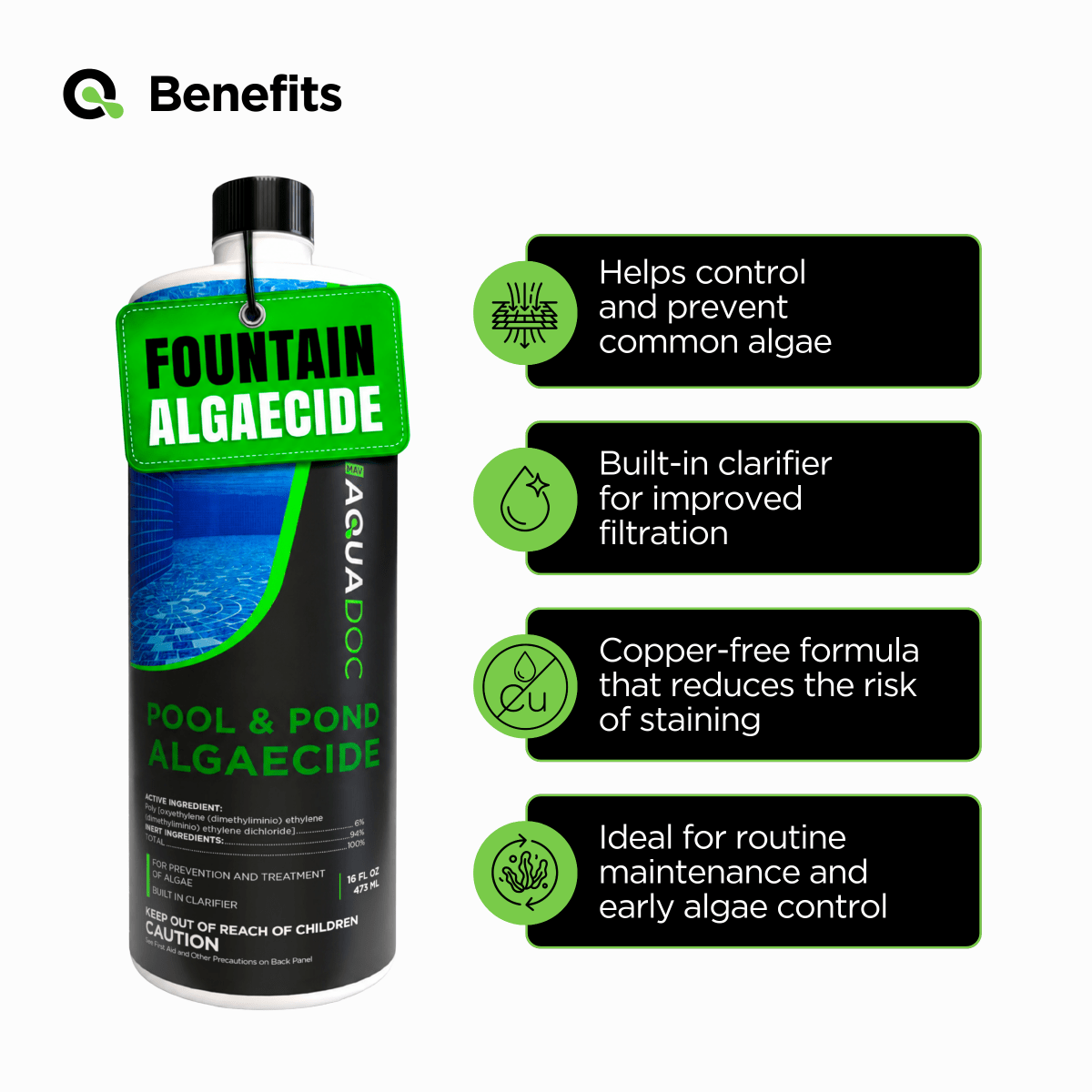 Fountain Algaecide - AquaDoc - AquaDoc - 850082366620 -