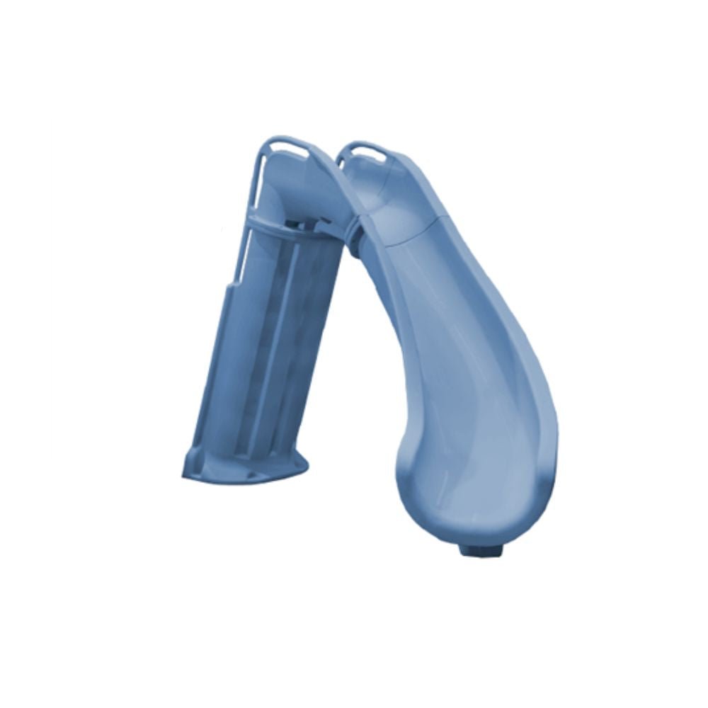 Global Pool Products GPPS - BAX6 - BQ - R Blue Quartz Bad Axe X6 Right Turn Pool Slide for Residential Inground Pools - AquaDoc - Global Pool Products - 810092118558 - 