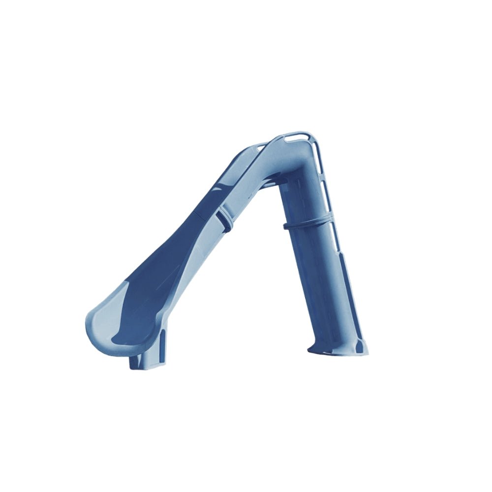 Global Pool Products GPPS - BAX7 - BQ - L Blue Quartz Bad Axe X7 Left Turn Pool Slide - AquaDoc - Global Pool Products - 810092118619 - 