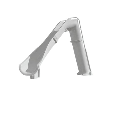 Global Pool Products GPPS - BAX7 - SQ - L Silver Quartz Bad Axe X7 Left Turn Pool Slide - AquaDoc - Global Pool Products - 810092118626 - 
