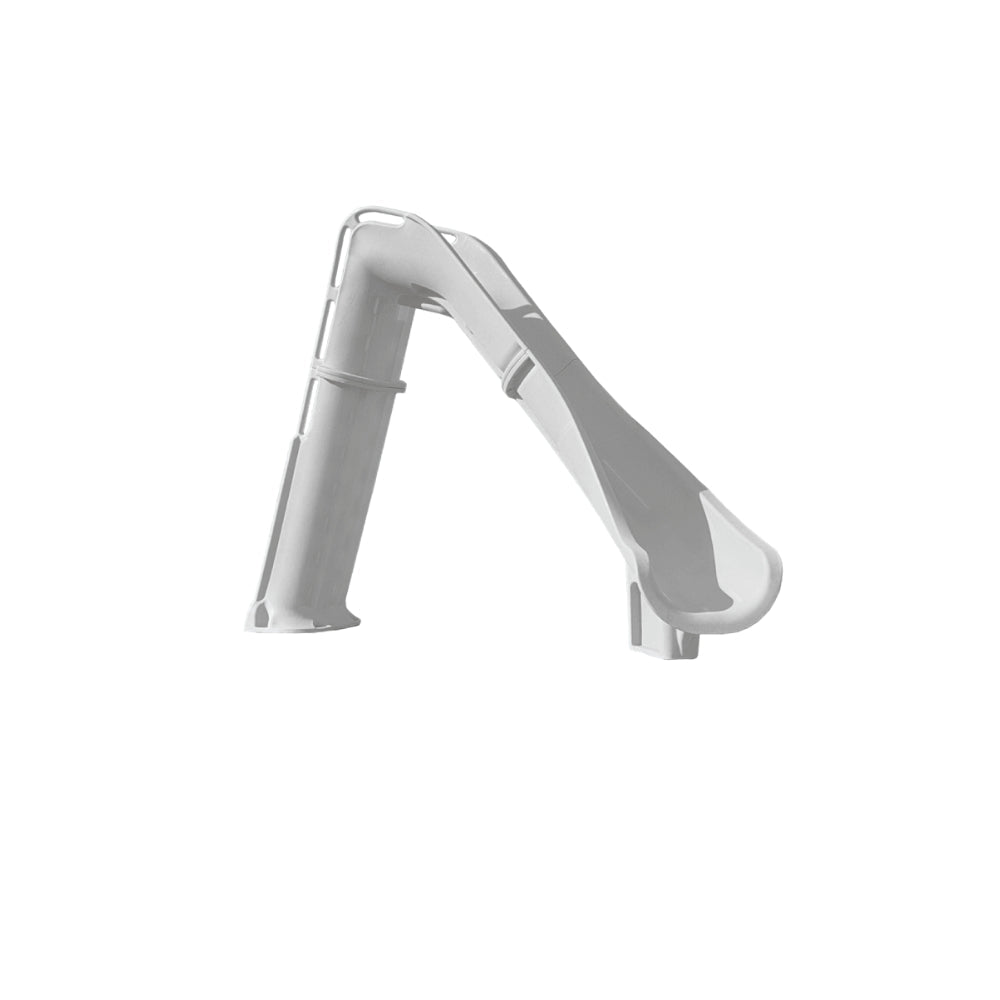Global Pool Products GPPS - BAX7 - SQ - R Silver Quartz Bad Axe X7 Right Turn Pool Slide - AquaDoc - Global Pool Products - 810092118602 - 