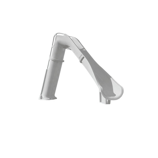 Global Pool Products GPPS - BAX7 - SQ - R Silver Quartz Bad Axe X7 Right Turn Pool Slide - AquaDoc - Global Pool Products - 810092118602 - 