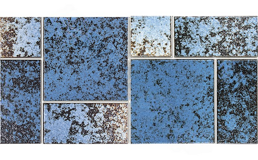 Glossy finish on NPT Monsoon Random Mosaic Tile