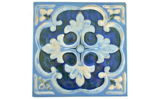 Full sheet of Hana Capri tile with floral design