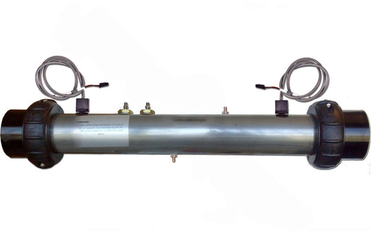 Front view of HydroQuip 5.5kW heater assembly with M7 sensors