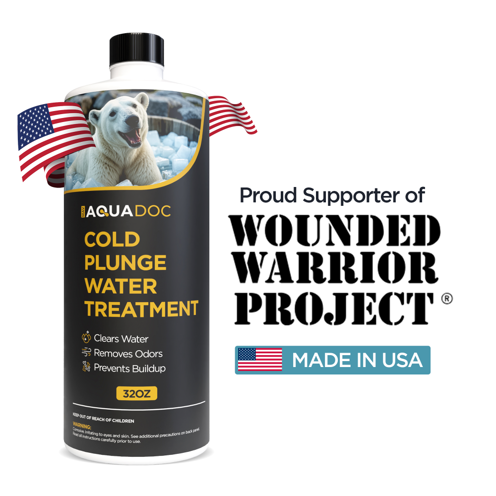 Ice bath cleaner and water stabilizer in bottle