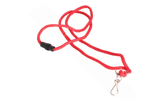 Red breakaway lanyard front view
