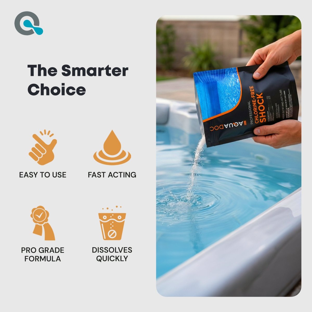 Non Chlorine Hot Tub Shock - 5 lb - AquaDoc - AquaDoc - 850082366101 - 