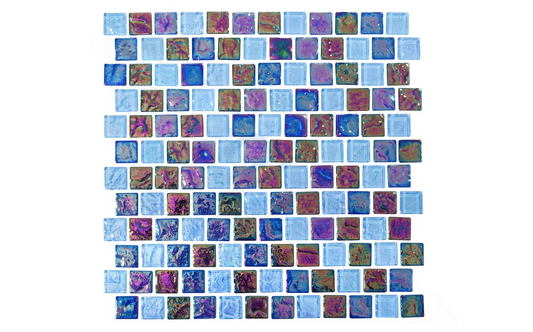 Front view of Nordic Shores Cobalt 1x1 pool tile