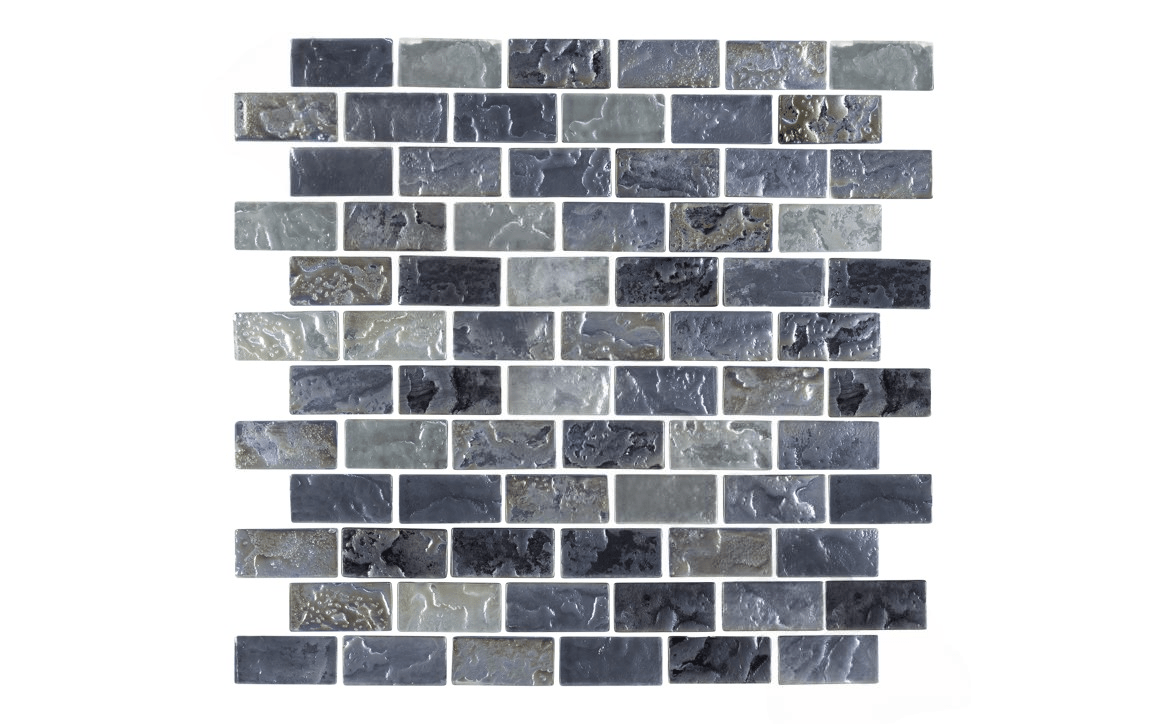 NPT Nordic Shores Volcanic Pool Tile 1x2 - Lava Rock-Inspired Glass in ...