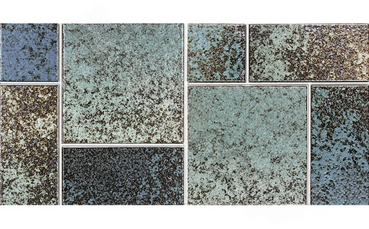 NPT CVKMNR3 Monsoon Random Tile Rustic Green