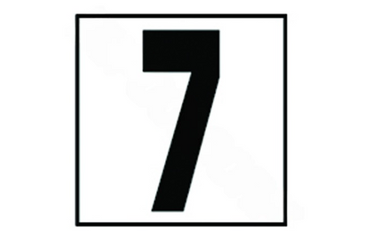 Front view of NPT DM52-1070 5" Non-Skid 7 Depth Marker