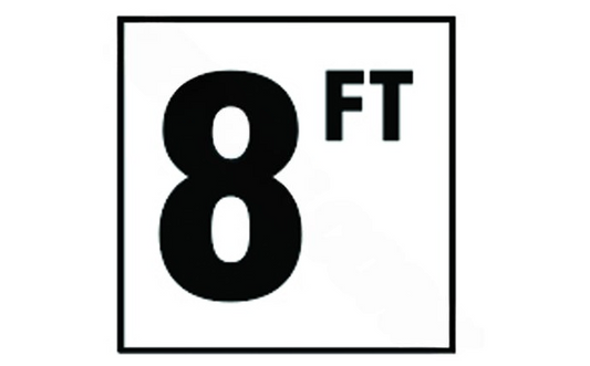 Top view of NPT DM42-2080 4-inch non-skid 8 FT depth marker