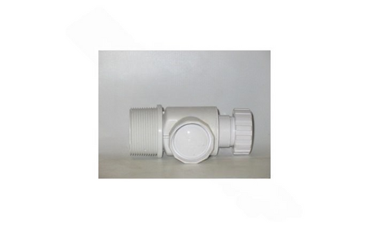 Black UWF connector installed in a Polaris cleaner
