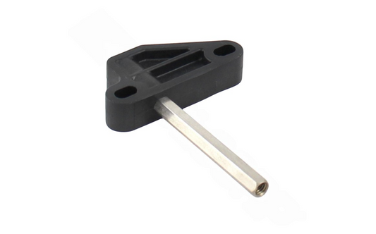 Close-up of Polaris 39-440 front axle block assembly.