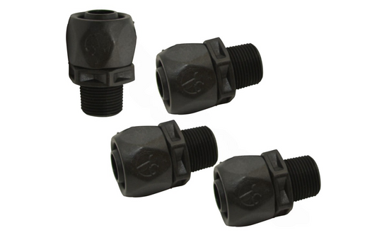 Close-up of Polaris R0621000 quick connect fitting.