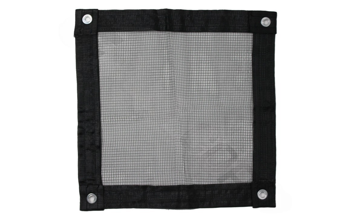 Installed leaf guard on an above-ground pool