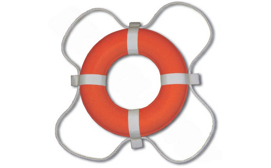 24" PoolStyle USCG Ring Buoy Front View