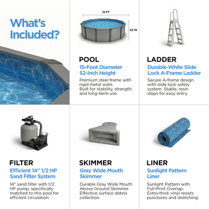 Premium Above Ground Pool - AquaDoc - AquaDoc - 850082366217 - 