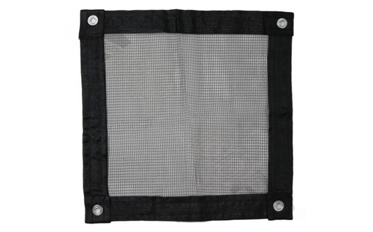 Leaf net protecting the main pool cover.