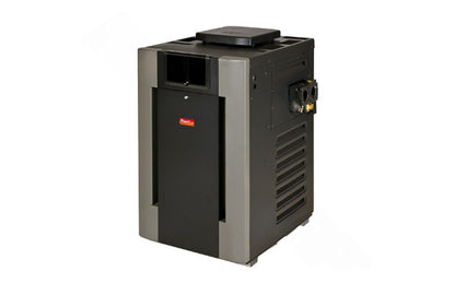 Front view of Raypak 199K BTU pool and spa heater
