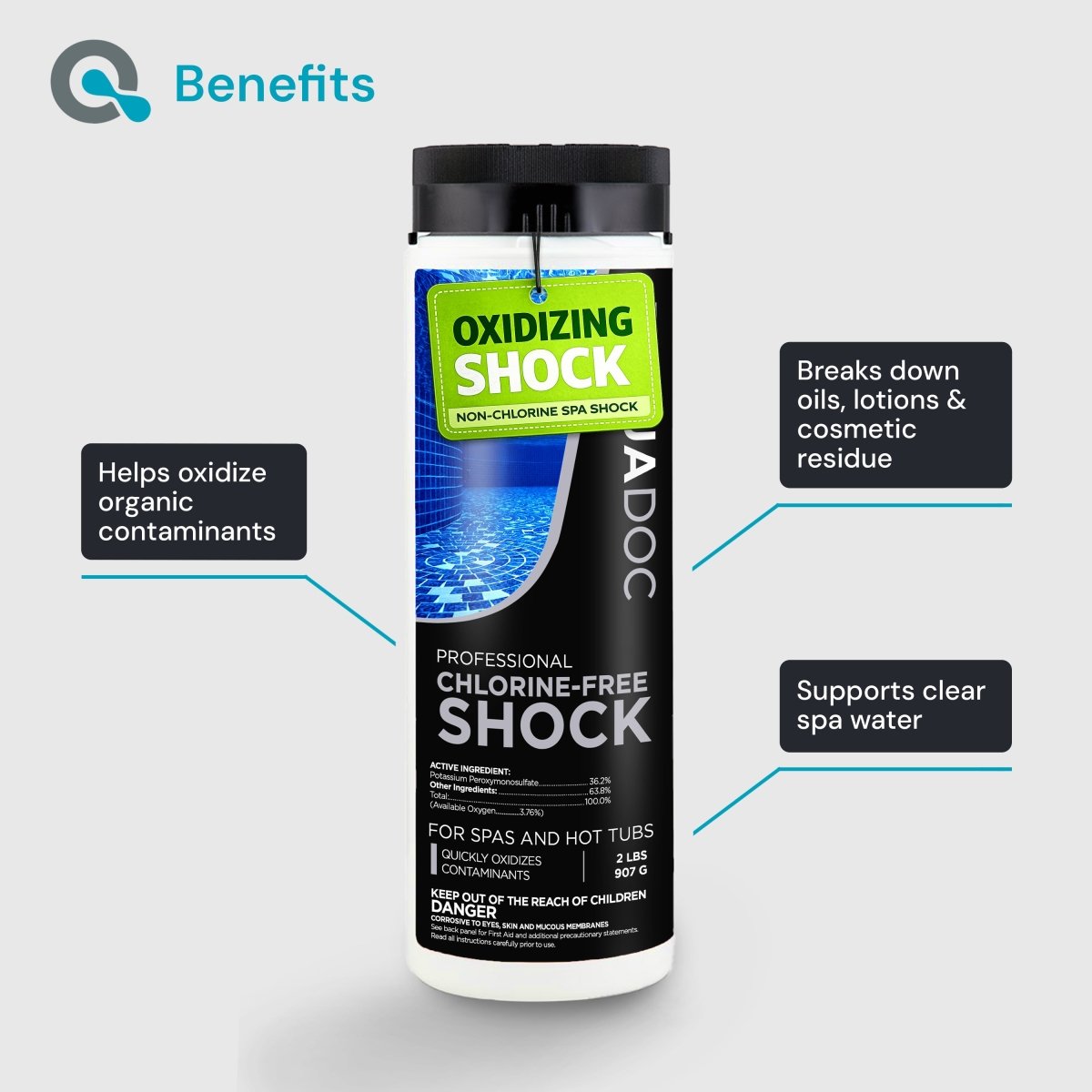 Spa Oxidizing Shock for Hot Tub - AquaDoc - AquaDoc - 850082366118 - 