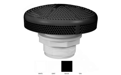 Super-Pro Gray Fiberglass Hi-Flo Suction Fitting front view