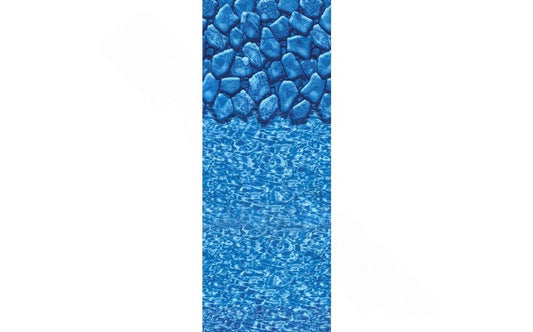 Swimline 27' x 48/52" Round Boulder Swirl Hung/Overlap Above Ground Pool Liner - AquaDoc - Swimline -  -