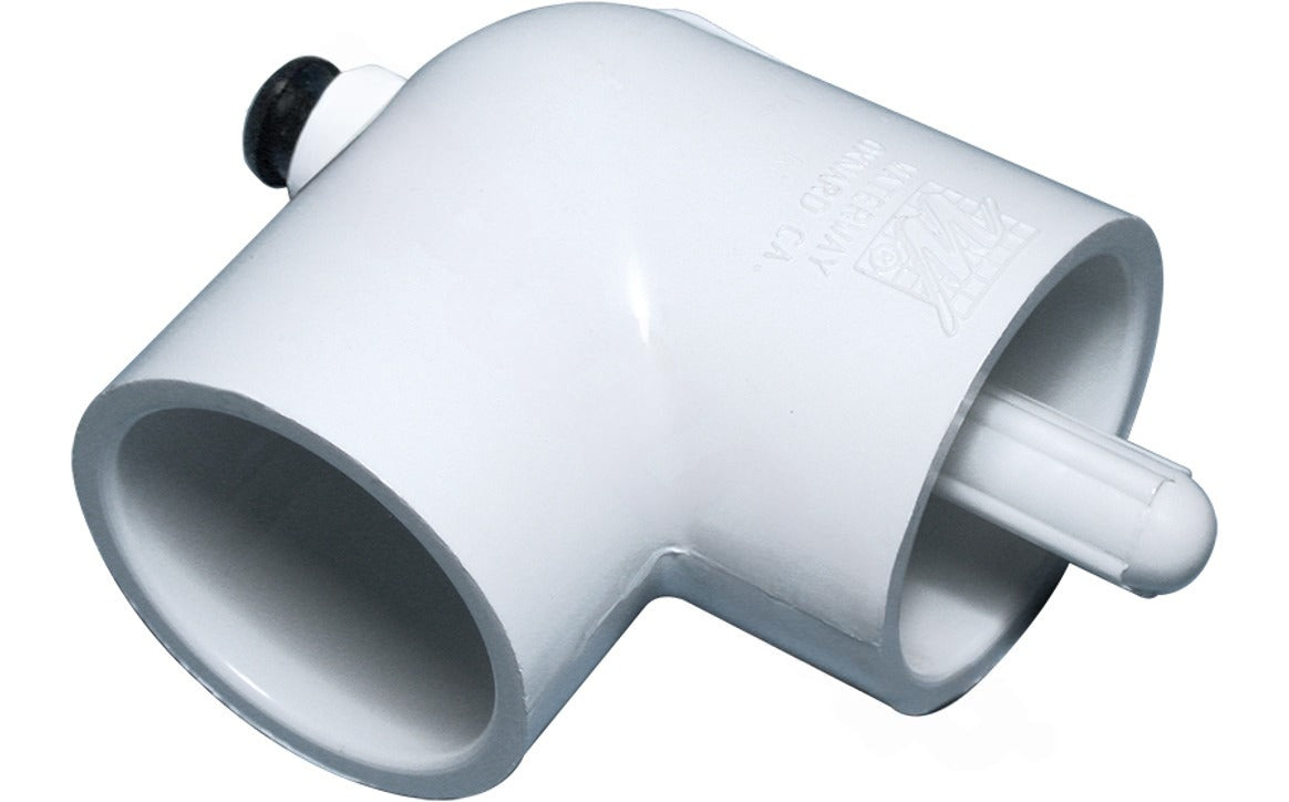 Front view of Waterway 400-5580 90° elbow