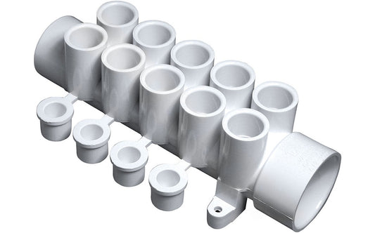 Waterway 672-4630 10-Port Manifold front view
