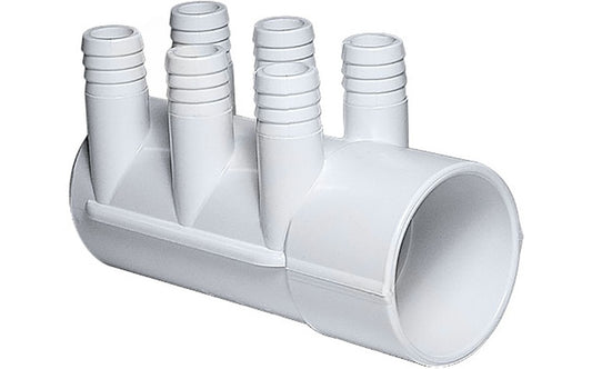 Front view of Waterway 672-7180 2" S x (6) 3/4" B Ports Manifold